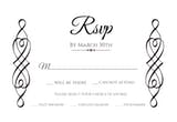 Delicate Twirls - RSVP card